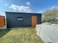 Garaż blaszany 3x5m brama dwuskrzydłowa drzwi okno dach rynny TS1299 Kołobrzeg - zdjęcie 2
