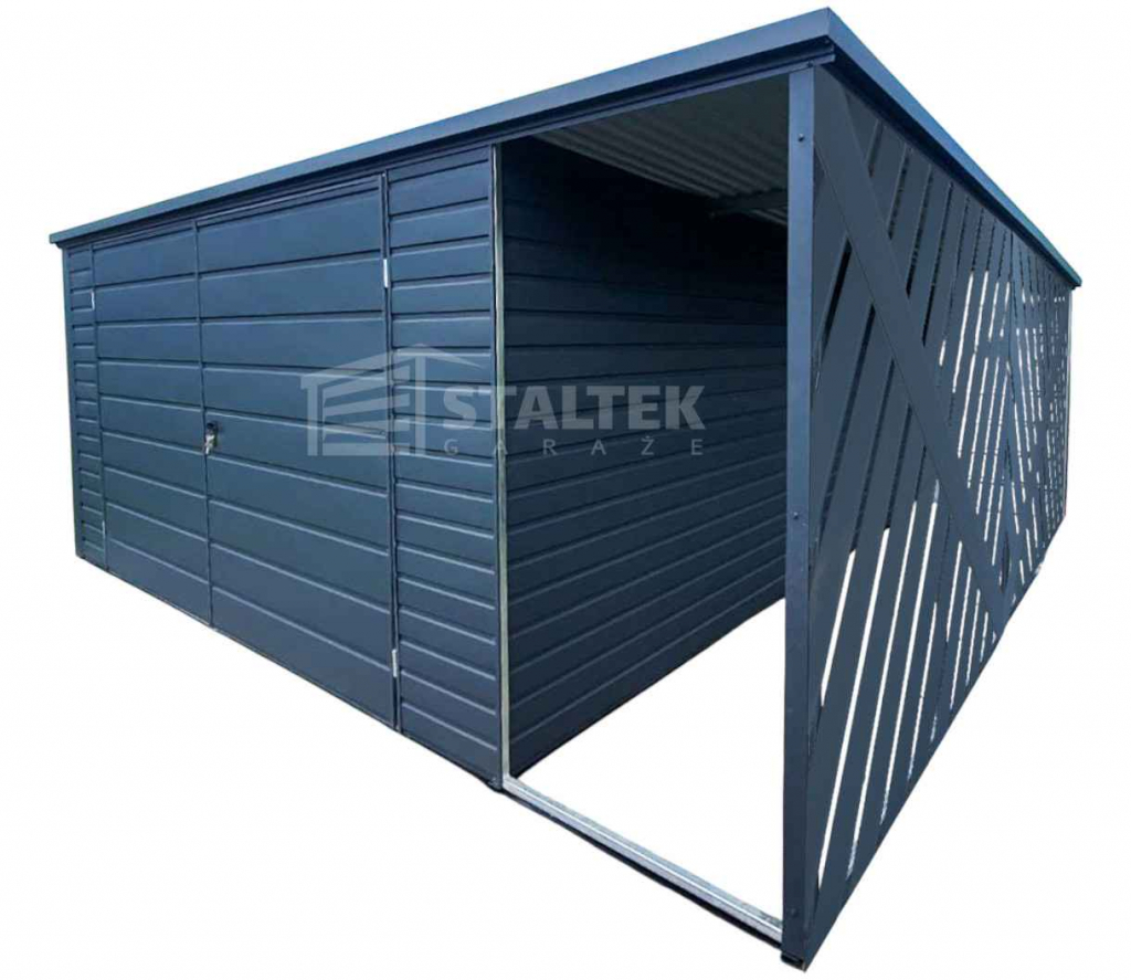 Schowek Domek Ogrodowy 4x4m Wiata 1x4m Panele Verona Brama  Dach ST152 Zakopane - zdjęcie 1