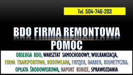 Sprawozdanie BDO dla firmy budowlanej, cennik, t.504746203. remontowej Psie Pole - zdjęcie 2
