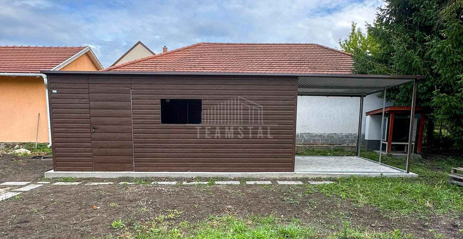 Schowek - domek ogrodowy 6x3m wiata 3m drzwi otwór na okno dach TS1136 Iława - zdjęcie 3