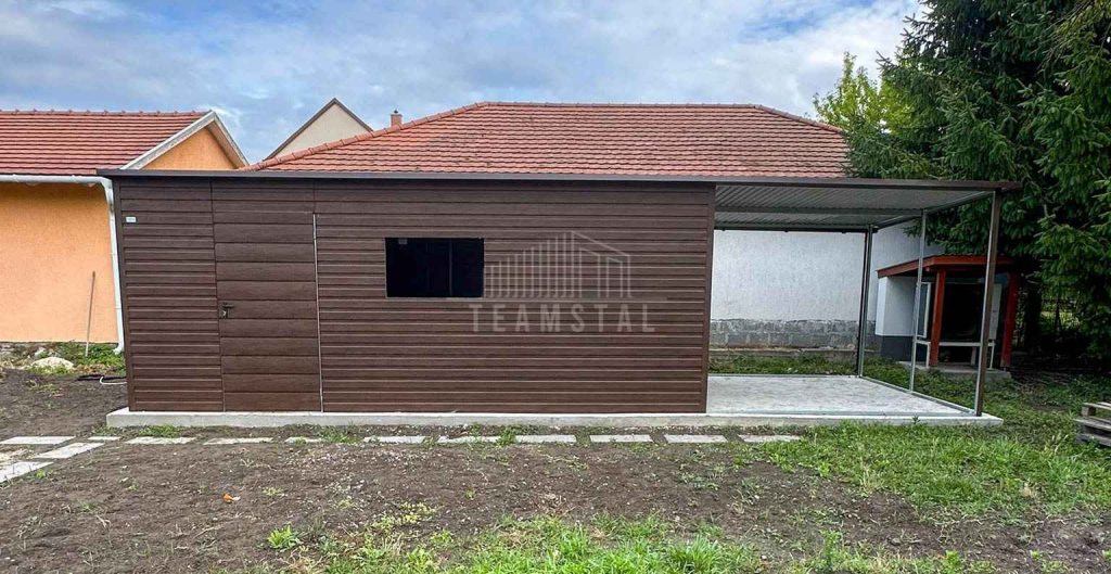 Schowek - domek ogrodowy 6x3m wiata 3m drzwi otwór na okno dach TS1136 Iława - zdjęcie 3