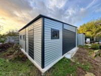 Garaż blaszany 7x9m - brama uchylna - drzwi - 3 x okno  dach TS1211 Ciechanów - zdjęcie 2