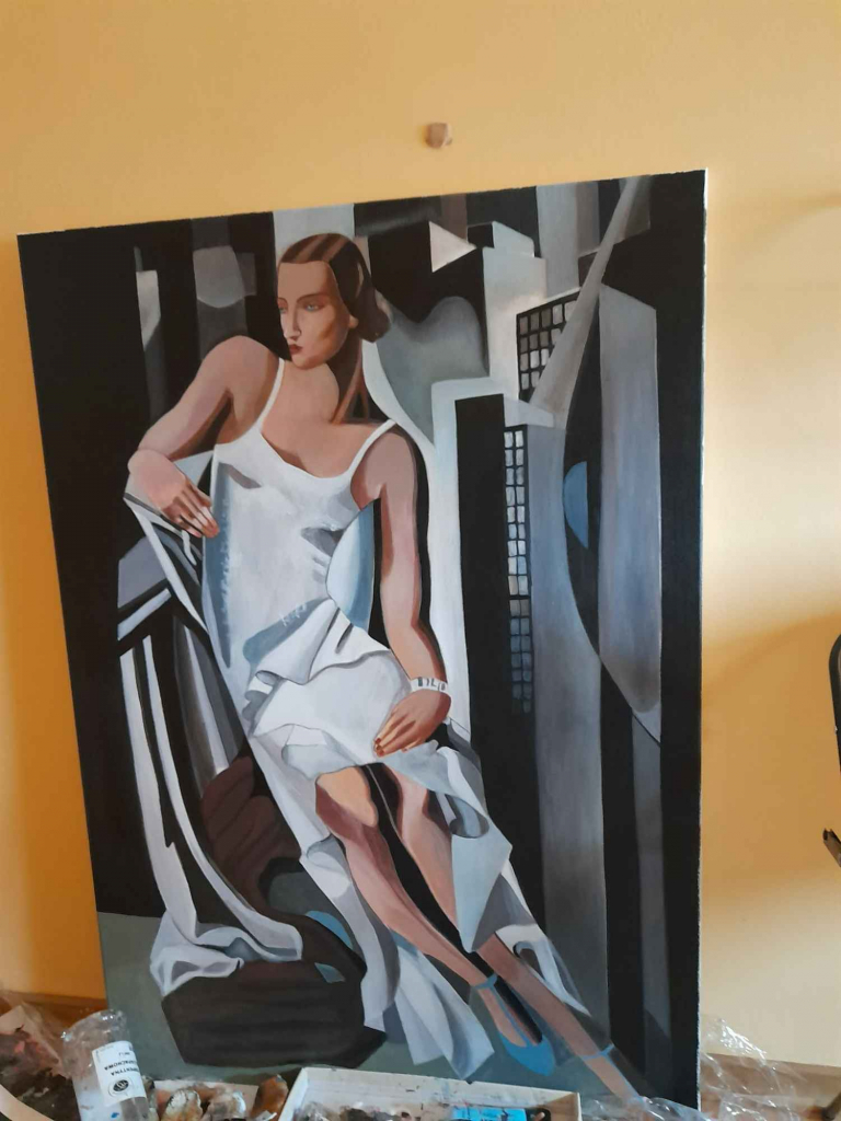 Tamara Łempicka obraz 100 na 70 cm Rembertów - zdjęcie 2