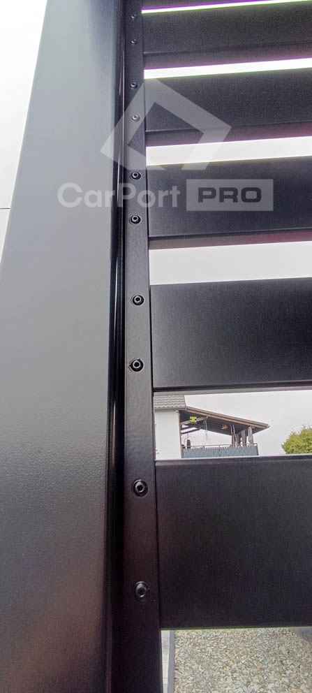 CarPort PREMIUM - wiata samochodowa 6x6 - antracyt   CP116 Widzew - zdjęcie 6