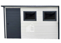 Schowek - Domek ogrodowy 3x2 drzwi 2x okno Biały dach spad w tył ID450 Dąbrowa Górnicza - zdjęcie 1