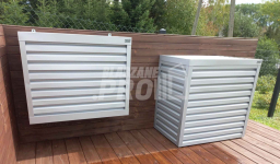 Osłona klimatyzatora - pompy ciepła 70x40x130 cm biały GP294 Białogrądy - zdjęcie 8