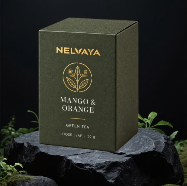 Herbata zielona - NELVAYA Mango &amp; Orange Grunwald - zdjęcie 3
