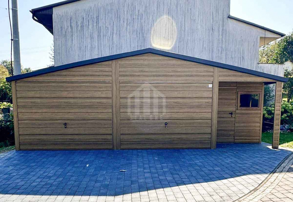 Garaż blaszany 8x6m + wnęka brama drzwi okno blachodachówka SO139 Niepołomice - zdjęcie 5