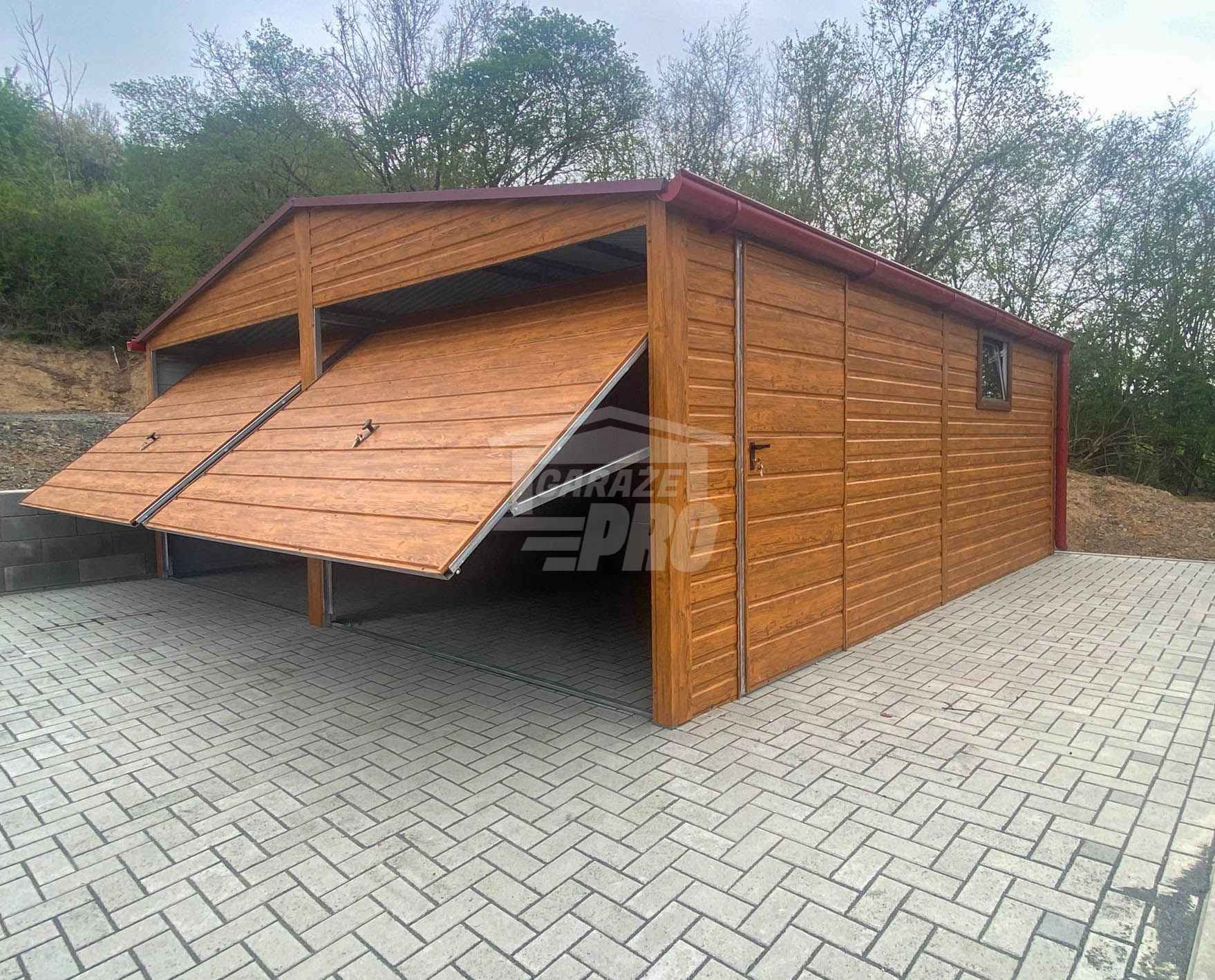 Garaż blaszany 6x6 2x brama 2x okno drzwi Dach rynny GP633 Zakopane - zdjęcie 4