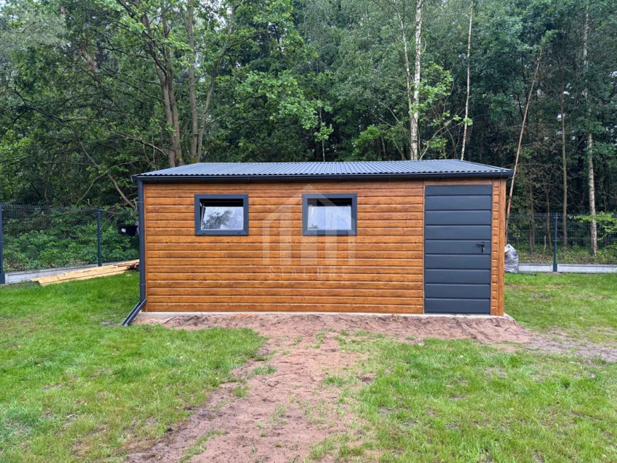 Garaż blaszany 6x5m - 2x brama - 2x okno - drzwi - rynny SO126 Piła - zdjęcie 4