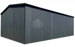 Hala Garaż blaszany hala - 9x6 - 3x brama dwuskrzydłowa - rynna SO147