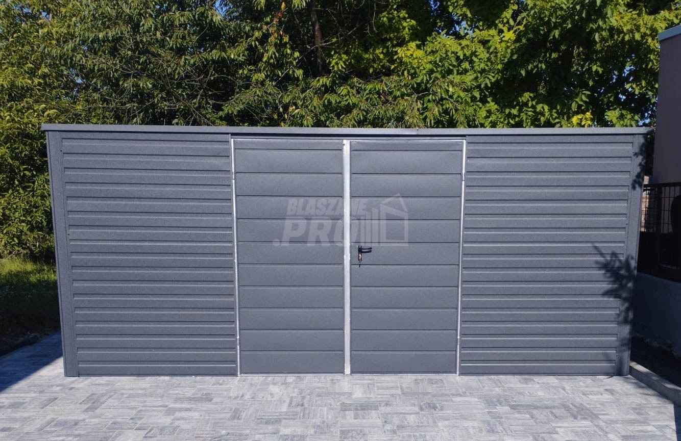 Domek ogrodowy - schowek 6x3 Brama  antracyt Dach spad w tył  GP204 Kielce - zdjęcie 2