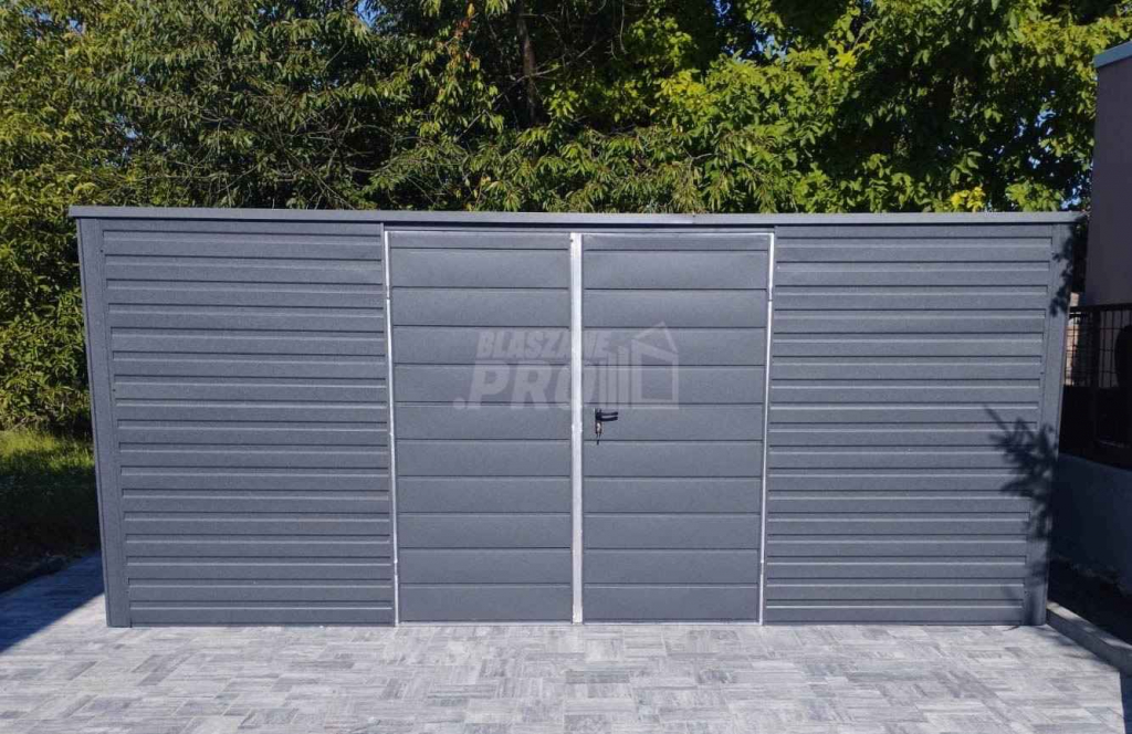 Domek ogrodowy - schowek 6x3 Brama  antracyt Dach spad w tył  GP204 Kielce - zdjęcie 2