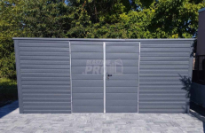 Domek ogrodowy - schowek 6x3 Brama  antracyt Dach spad w tył  GP204 Kielce - zdjęcie 2