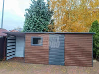 Schowek domek ogrodowy 5x1,5m wiata 1,5m drzwi 2x okno dach GP451 Chojnice - zdjęcie 2