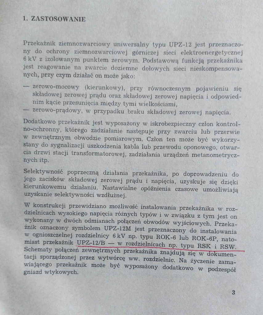 przekaźnik ziemnozwarciowy typ UPZ 12M/B Dąbrowa Górnicza - zdjęcie 4