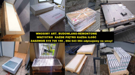 TRAGARZE 24h wnosimy artykuły budowlane wanny spieki gres worki itp