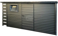 Schowek domek ogrodowy 4x2m wiata 0,5 m drzwi okno rynna dach  GP697