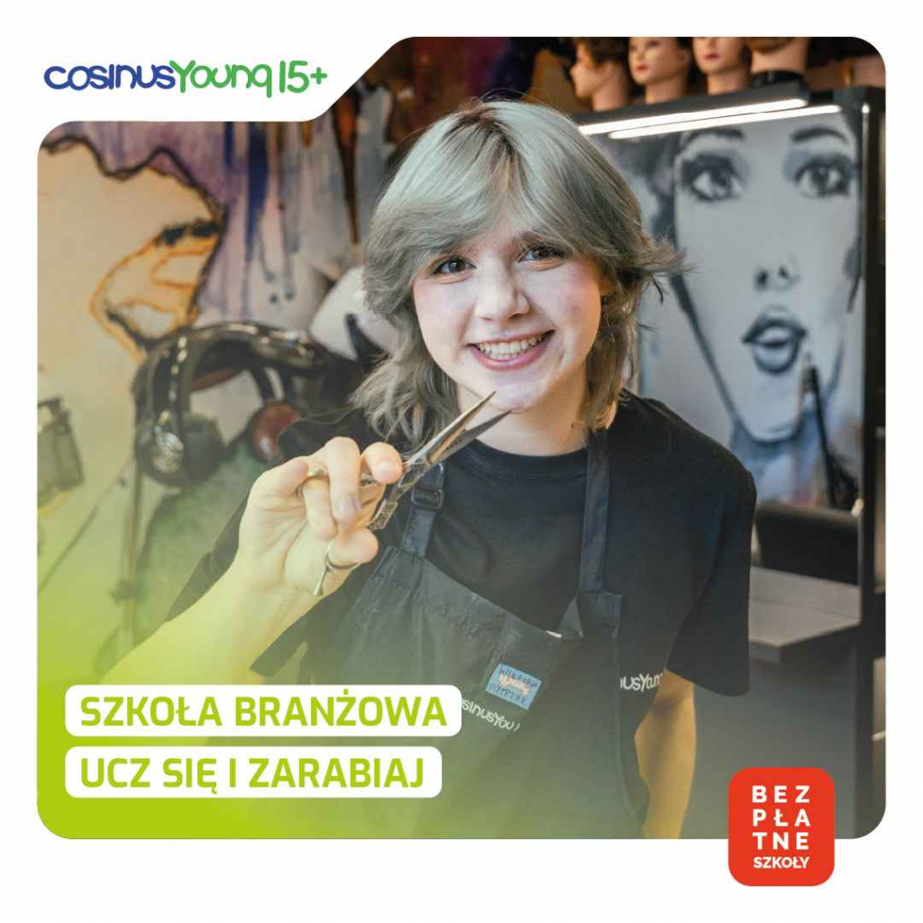 REKRUTACJA 2026/2027 – SZKOŁA BRANŻOWA COSINUSYOUNG 15+ W NOWYM SĄCZU Nowy Sącz - zdjęcie 1