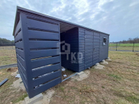 Schowek - domek ogrodowy 4,5x2,5m + wiata 2m brama  okno  dach TKD364 Miastko - zdjęcie 4