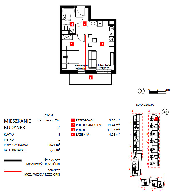 Piękne mieszkanie 2 pokojowe z balkonem/Krzyki, Klecina Wrocław - zdjęcie 10
