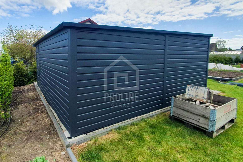 Schowek Domek Ogrodowy 4x4m Wiata 1x4m Panele Verona Brama Spad PLG157 Mysłowice - zdjęcie 4