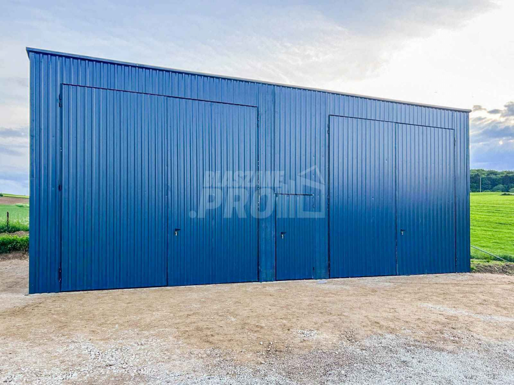 Hala - Garaż Blaszany 12x6m - 2x Bramy dwuskrzydłowe - Drzwi GP417 Rybnik - zdjęcie 5