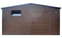 Domek ogrodowy 5,5x4,5 m - drzwi - okno  dach rynny TS1298