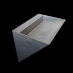 Umywalka jednoosobowa z odpływem liniowym tylnym (solid surface) Bydgoszcz - zdjęcie 2