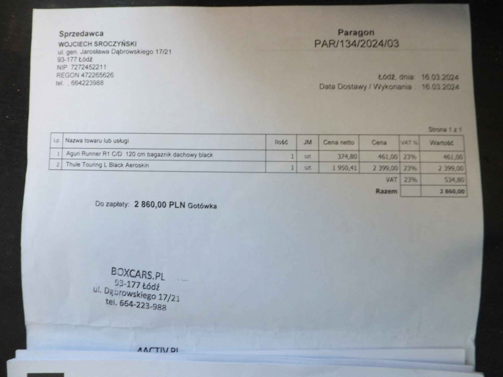 Bagaznik samochodowy Lipce Reymontowskie - zdjęcie 2