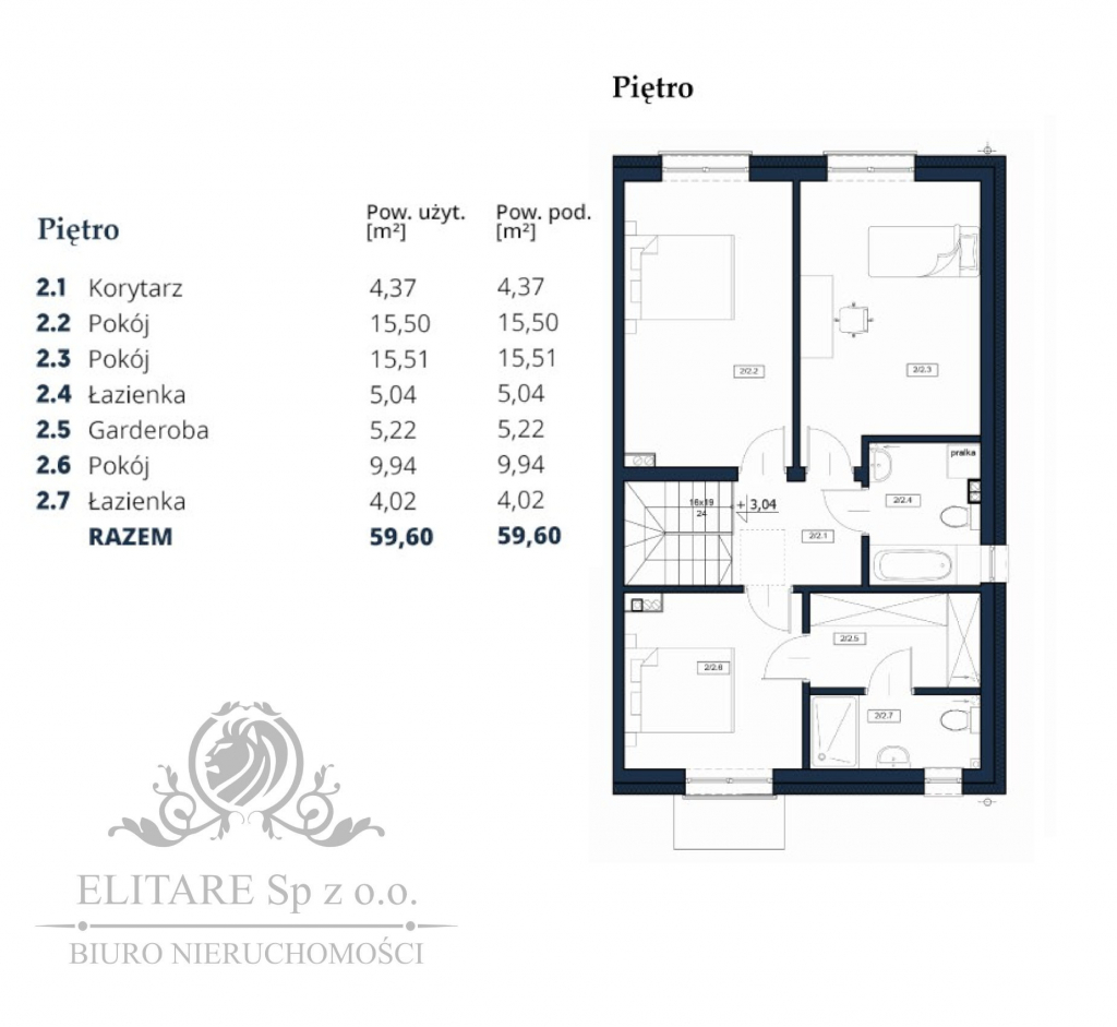 Dom w zab. bliźniaczej o pow. uż.105,27+ 16,1m2garaż, dz.383m2/Iwin Iwiny - zdjęcie 4