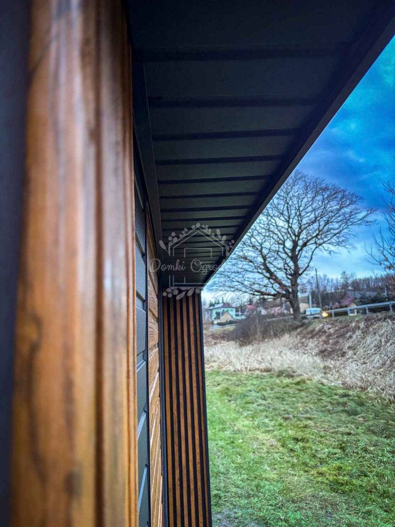 Schowek - Domek ogrodowy PREMIUM 3x3m + wiata  Dekor z lameli  ID901 Jastrzębie-Zdrój - zdjęcie 8