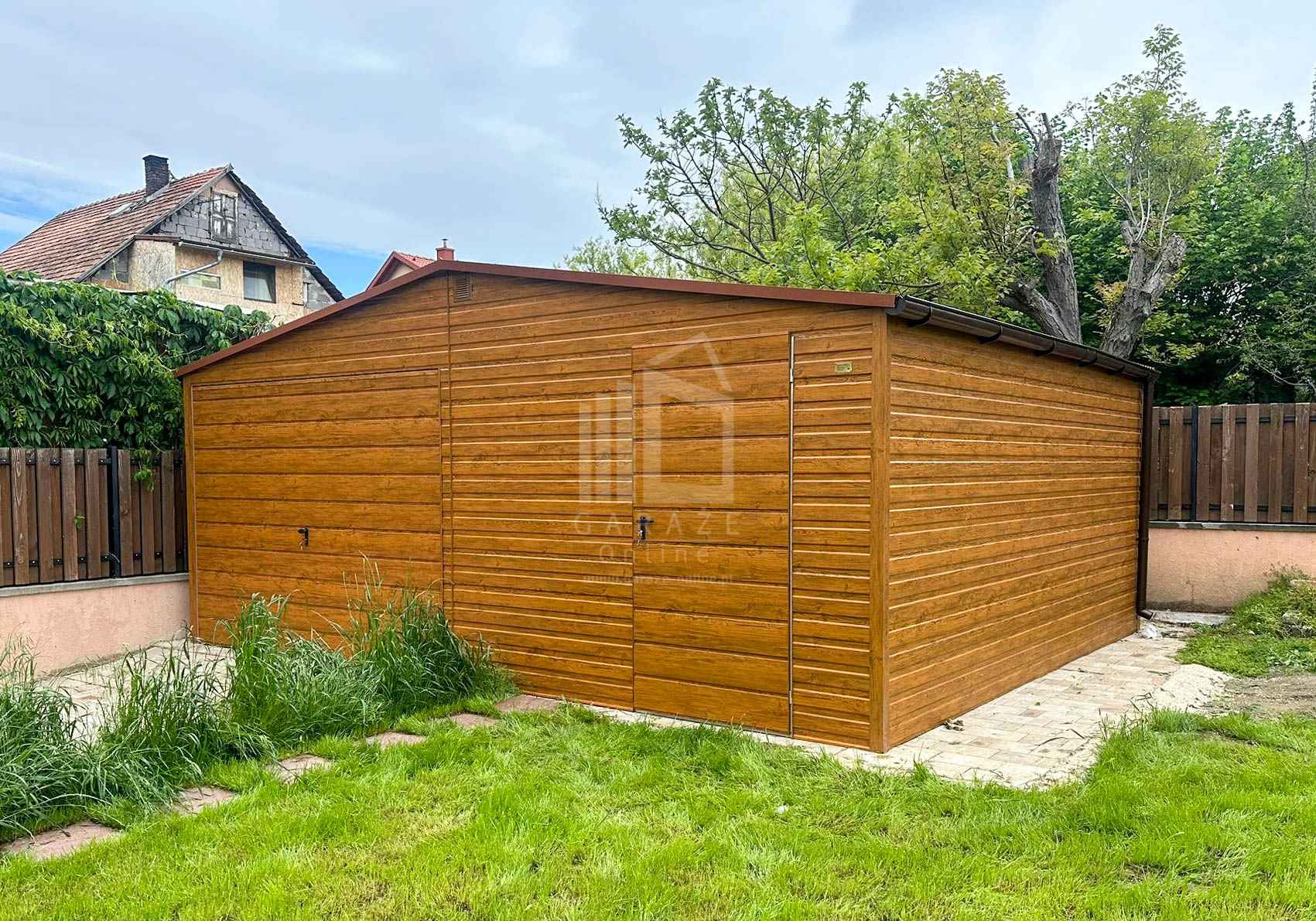 Garaż blaszany 6,2x6m - brama uchylna - drzwi  rynna dach ID1036 Inowrocław - zdjęcie 2
