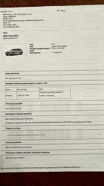 BMW F31, 2014r, 197 tkm, wymieniony rozrząd, pełen serwis, z Poznań - zdjęcie 12