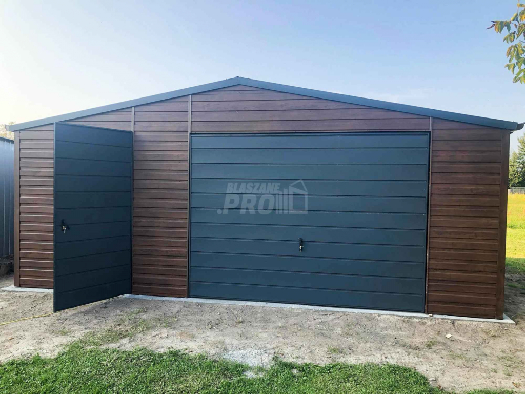 Garaż blaszany 6x6 Brama + drzwi + 2x okno  Dach dwuspadowy GP119 Kłodzko - zdjęcie 8