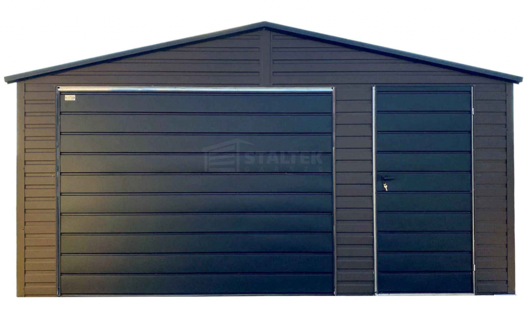 Garaż blaszany 5x5m - brama uchylna - drzwi -dach ST196 Nowy Dwór Mazowiecki - zdjęcie 1