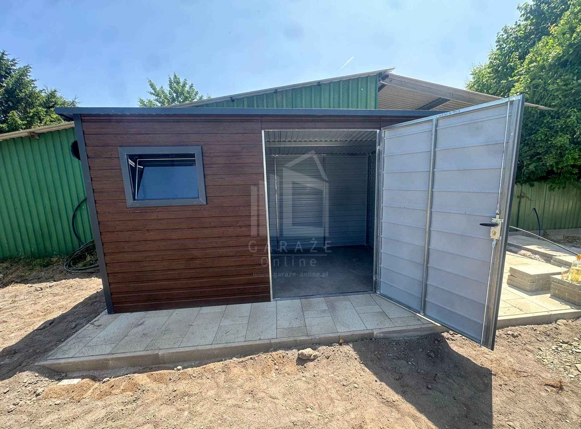 Schowek - domek ogrodowy 3x2m - drzwi okno drewnopodobny dach ID1052 Szczecinek - zdjęcie 3