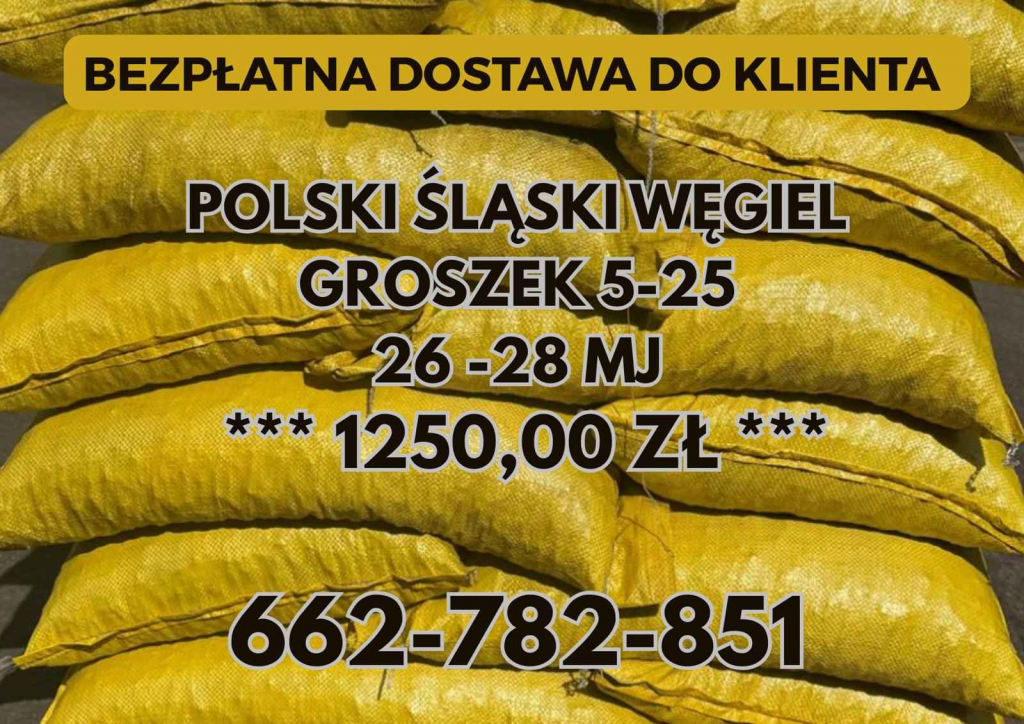 POLSKI WĘGIEL : GROSZEK 5-25, 26-28MJ - Transport Gratis ! Nowa Huta - zdjęcie 1
