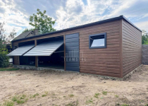 Garaż blaszany 10x3m 2x brama drzwi 2x okno rynna dach TS1148 Bełchatów - zdjęcie 6