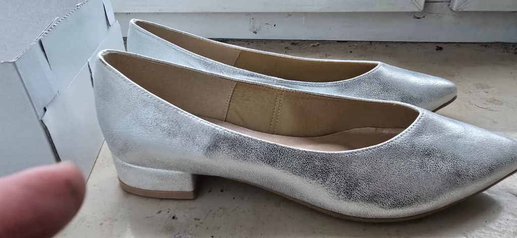 Buty slubne baleriny roz 37 Raków - zdjęcie 1