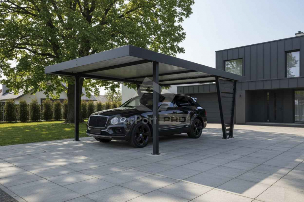 Carport V PREMIUM 4,5x4,5m Wypełnienie panelami Wiata CP165 Krynica-Zdrój - zdjęcie 3