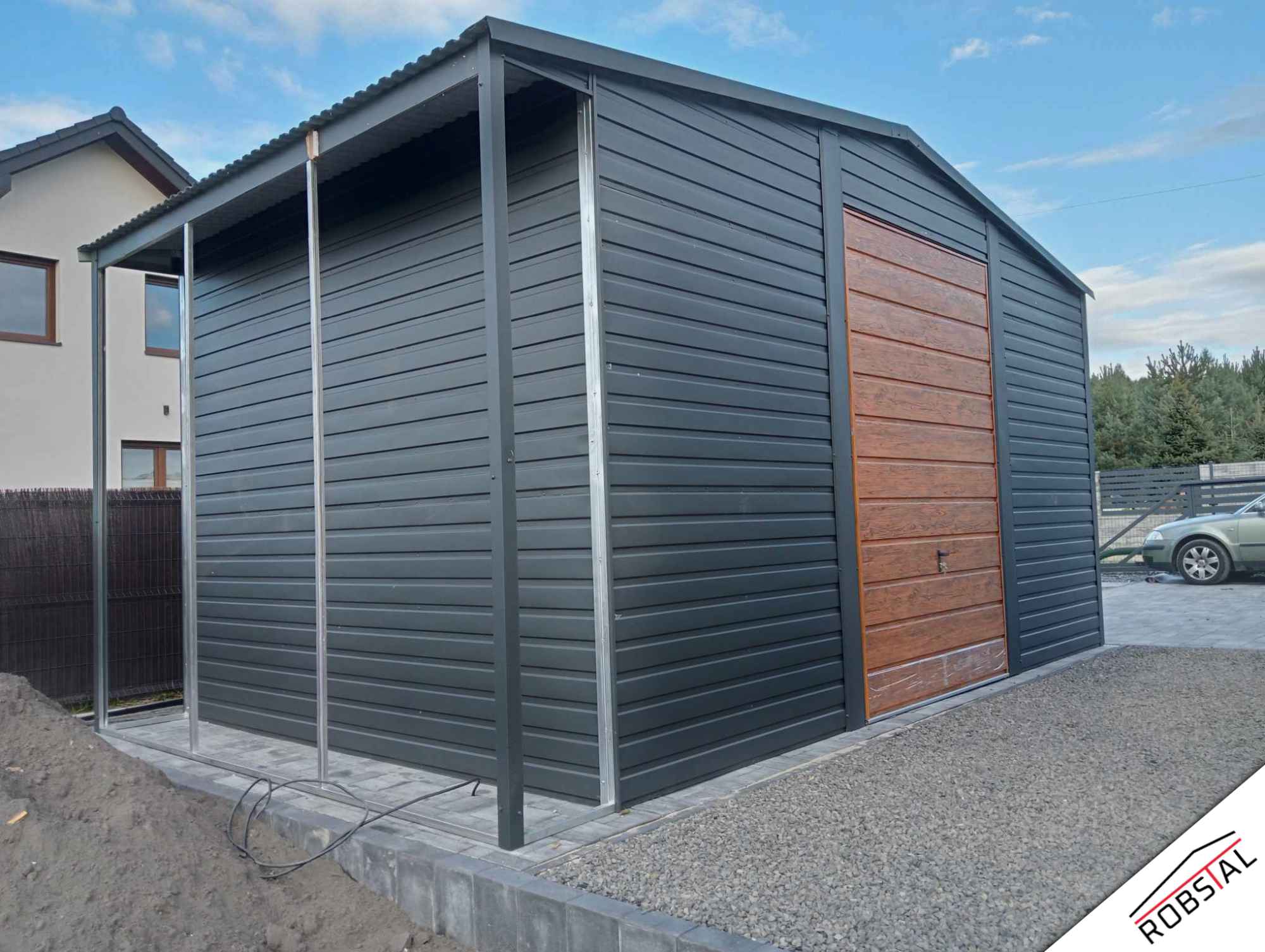 Schowek Blaszany z wiatą 6x3m PREMIUM Stare Miasto - zdjęcie 3