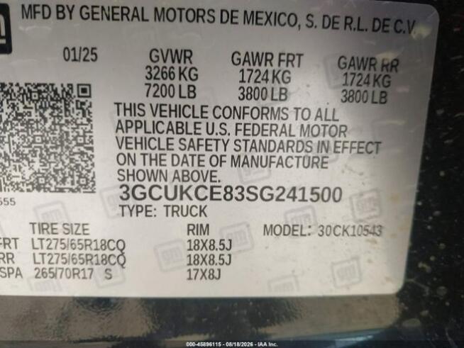 2025 CHEVROLET SILVERADO 1500 4WD SHORT BED CUSTOM TRAIL BOSS Sulejówek - zdjęcie 10