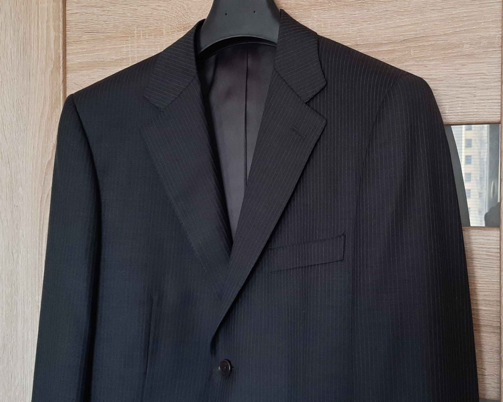 Marynarka, wełniana, ciemnoszara, na 182 cm wzrostu - jak nowa Bielany - zdjęcie 3