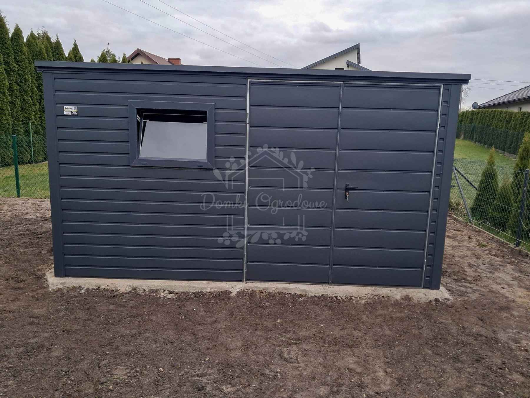 Schowek - domek ogrodowy 4x2m - brama dwuskrzydłowa  antracyt  ID1020 Gdańsk - zdjęcie 5