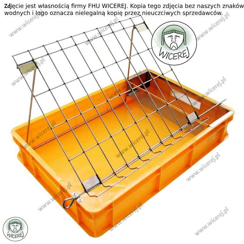 Duża Wanienka do odsklepiania ramek z nierdzewnym koszem na odsklepiny Jaśliska - zdjęcie 1