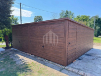 Garaż blaszany 6x5 - 2x brama uchylna - drzwi - dach spad w tył SO128 Inowrocław - zdjęcie 2