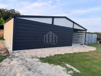 Garaż blaszany 6x5m + wiata 3 - 2x brama uchylna - okno - rynny SO131 Nowy Tomyśl - zdjęcie 4