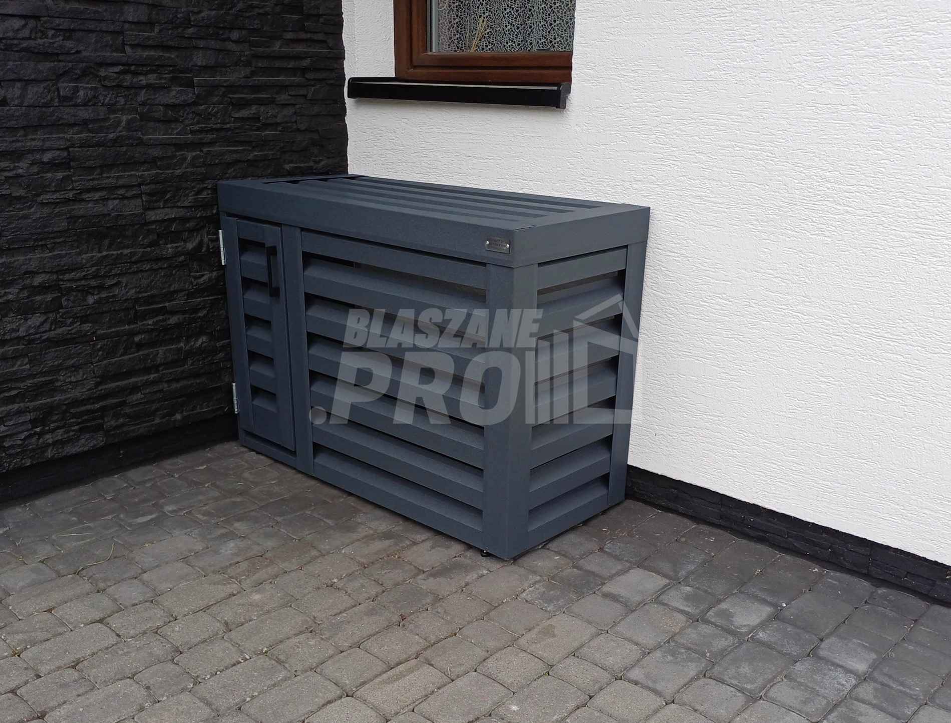 Osłona klimatyzatora - pompy ciepła 100x40x80 cm antracyt GP306 Bydgoszcz - zdjęcie 2