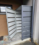 Wiata śmietnikowa dach prosty 1x0,5m Antracyt ID546 Toruń - zdjęcie 3